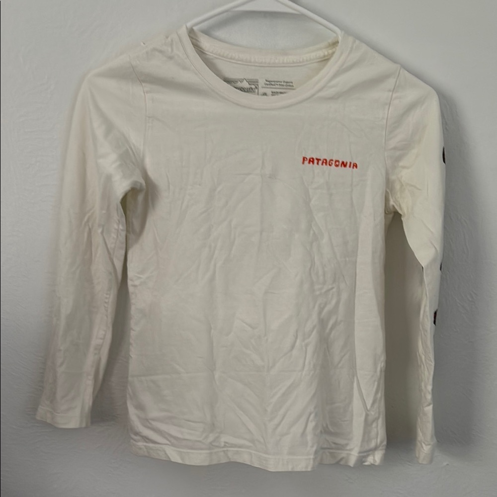 Patagonia Cream Long Sleeve Tee Casual Comfort